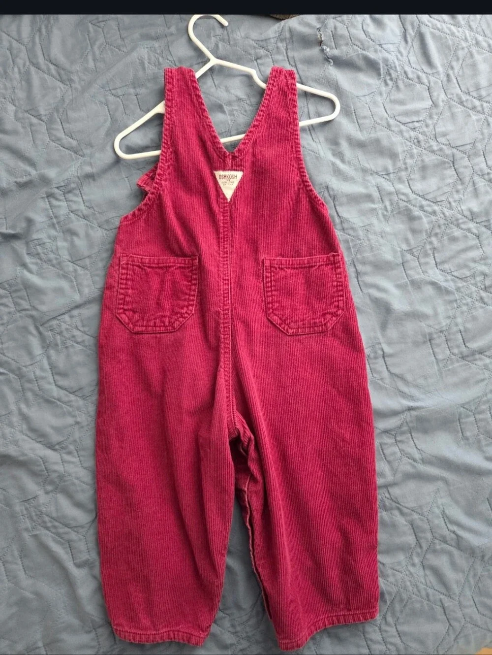 OshKosh B'gosh Girls Pink Corduroy Overalls